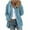 Sky Blue, variant on Dvprdro Women's Fashion Warm Winter Zipper-Neck Casual Long Sleeve Hooded Coat Outwear