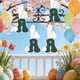 thumbnail image 5 of Decoraciones de Pascua, adornos de Pascua, regalos de Pascua Adorno de letra con orejas de conejo de madera de Pascua Letrero colgante de madera, 5 of 6