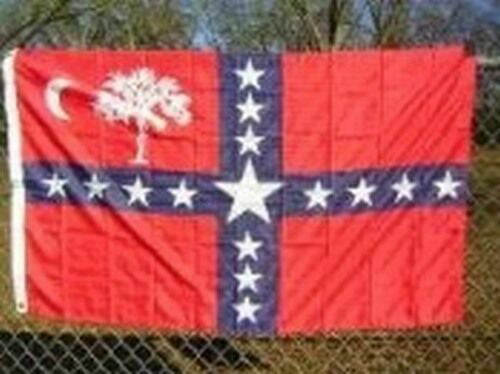 South Carolina Sovereignty Secession Flag 3x5 ft Civil War Banner State SC 1860 