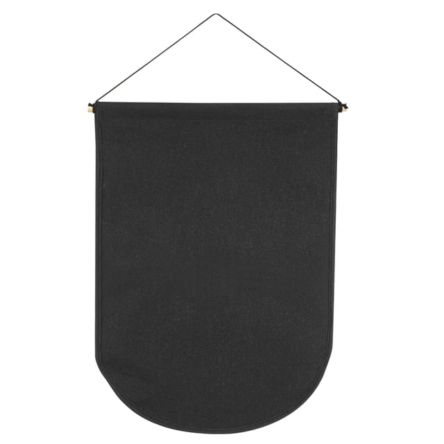 Uxcell Enamel Pin Display Banner 18" Length Canvas Pin Banner Wall Display Banner Black