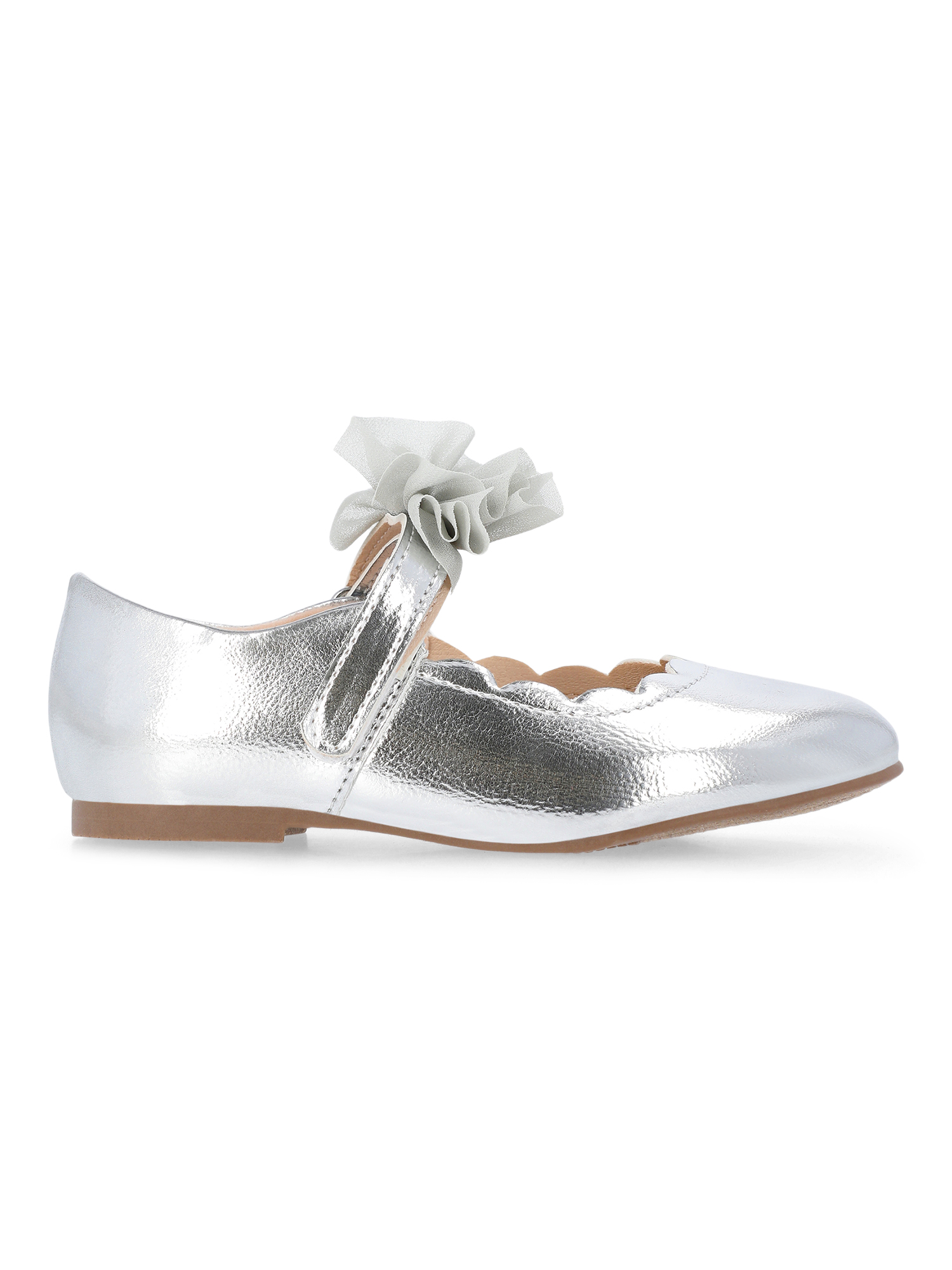 Wonder Nation Baby and Toddler Girls Tulle Bow Ballet Flats