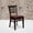 Burgundy Vinyl Seat/Walnut Wood Frame, variant on Emma + Oliver 2 Pack Ladder Back Walnut Wood Restaurant Chair - Burgundy Vinyl Seat