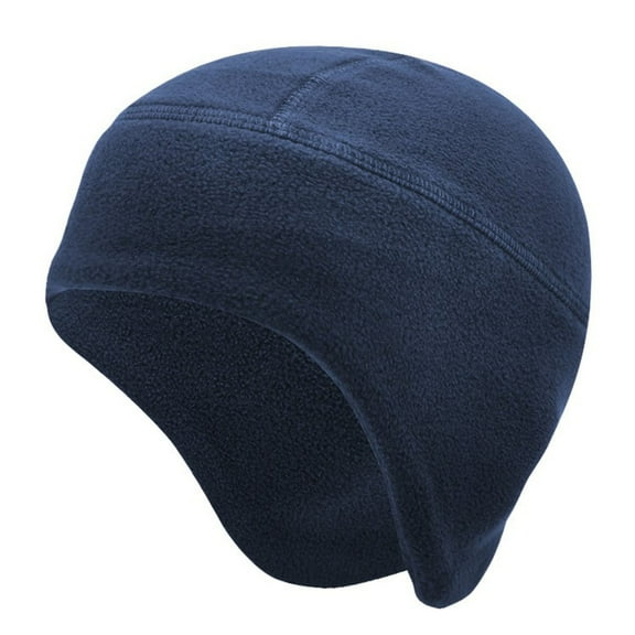 Fnooota Mens Knit Hats, Solid Color Windproof Soft Warm Winter Beanies for Men Navy Size Free Size
