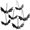 Black, variant on Halloween Shower Curtain Hooks, Cute Bat Decorative Shower Rings for Shower Curtains Rods,Set of 12 Black Shower Hooks Hangers Rust-Resistant Babys Room Bathroom
