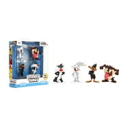 Jada Toys Looney Tunes Metalfigs 4-Pack (Bugs Bunny, Tasmanian Devil, Daffy Duck, Sylvester) Collectible 2.5" Metal Figures