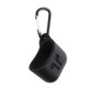 thumbnail image 1 of Estuche protector de silicona a prueba de golpes con gancho para auriculares Apple AirPods (negro)-186834.01, 1 of 7