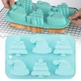 thumbnail image 2 of THLKIF Christmas Tree Hats Silicone Molds for Soap Chocolate Candy Cake Cocoa Bomb Bath Bomb Ice Candle Food, 3D Xmas Themed Treat Baking & Freezing Tray, 2 of 4