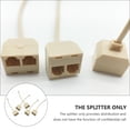 thumbnail image 3 of 5pcs RJ11 Socket Splitter RJ11 Male To Female Adapter For Landline Telephone, 3 of 6