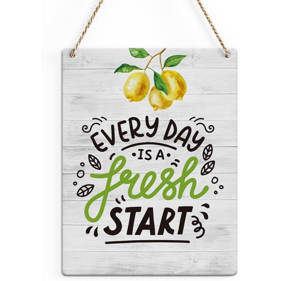 8x10 Inch Wall Art Lemon Decor Rustic Hanging For Home Office Kitchen Dining Room Bedroom Porch Bar Pub Club Garage Bathroom Front Door Classroom Entryway