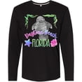 thumbnail image 3 of Inktastic Daytona Beach Florida Cute Swimming Manatee Long Sleeve T-Shirt, 3 of 5