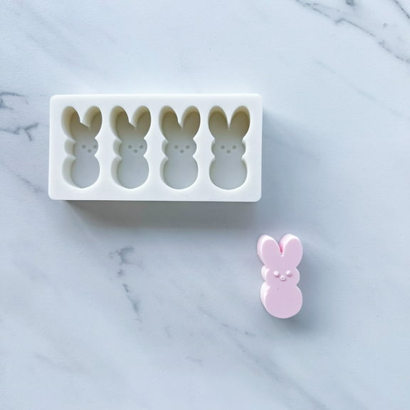 PEEP BUNNY BAKING MOLD FOR CUPCAKES, CAKEPOPS, CHOCOLATE STRAWBERRIES, PRETZELS & RICE KRISPIES