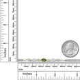thumbnail image 4 of 925 Silver and 10K Yellow Gold Green Tourmaline and White Moissanite and White Lab Grown Diamond Bracelet for Women (1.76 Cttw, Gemstone October Birthstone, Oval, Wheat Chain, 7 inches), 4 of 5