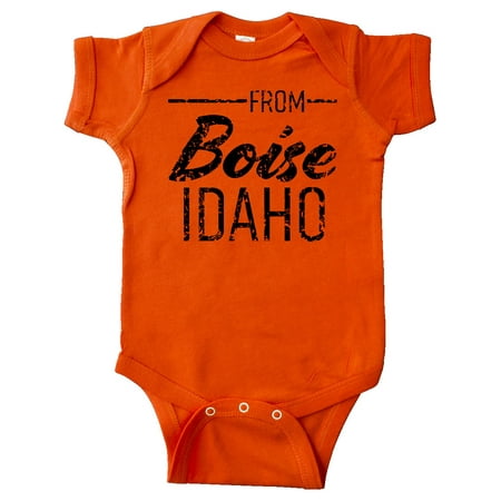

Inktastic From Boise Idaho in Black Distressed Text Gift Baby Boy or Baby Girl Bodysuit