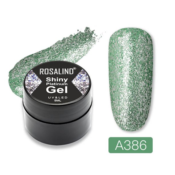 ROSALIND Gel esmalte de uñas pintura con purpurina barnices híbridos capa Base superior brillante para juego de uñas semipermanente para manicura arte de uñas Tan Jianjun unisex