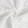 thumbnail image 5 of Dainty Home Rita Floral Embroidered Light Filtering Curtain 38 x 108 Inch 2 Panels, White, 5 of 5
