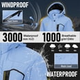thumbnail image 5 of TACVASEN Women's Winter Waterproof Windproof Snow Ski Jackets Warm Thermal Fleece Thick Hooded Coat with Multi-Pockets for Outdoor Hiking Snowboarding Light Blue XL, 5 of 7