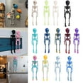 thumbnail image 2 of Poseable Skeleton Fridge Magnet, 3D Printed Articulated Skeleton, Mini Skull Fridge Magnets with Movable Joints, Interesting Human Skull Magnetic Decorations, for Refrigerator Locker, 2 of 9