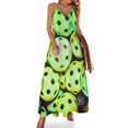 thumbnail image 1 of Pickleball Balles Jaunes Sport Amusant Robe Sans Manches Robes pour occasions Spéciales Robes d'Été pour Femmes 2024, 1 of 5