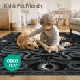 thumbnail image 4 of ODIKA 2'x3' Washable Doormat Whimsical Tattoo Border Whimsy Bathroom Goth Door Gothic Snake Refined for Entryway, Kitchen, Laundry Room, Non-Slip, Low Pile, 4 of 7