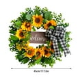 thumbnail image 3 of Corona de madera con girasoles Corona para colgar en la puerta en primavera y verano Corona para la puerta principal Decoración para el jardín Corona para el hogar, 3 of 8
