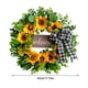 thumbnail image 4 of Corona de madera con girasoles Corona para colgar en la puerta Primavera Verano Decoración para la puerta principal y el jardín Corona decorativa, 4 of 8