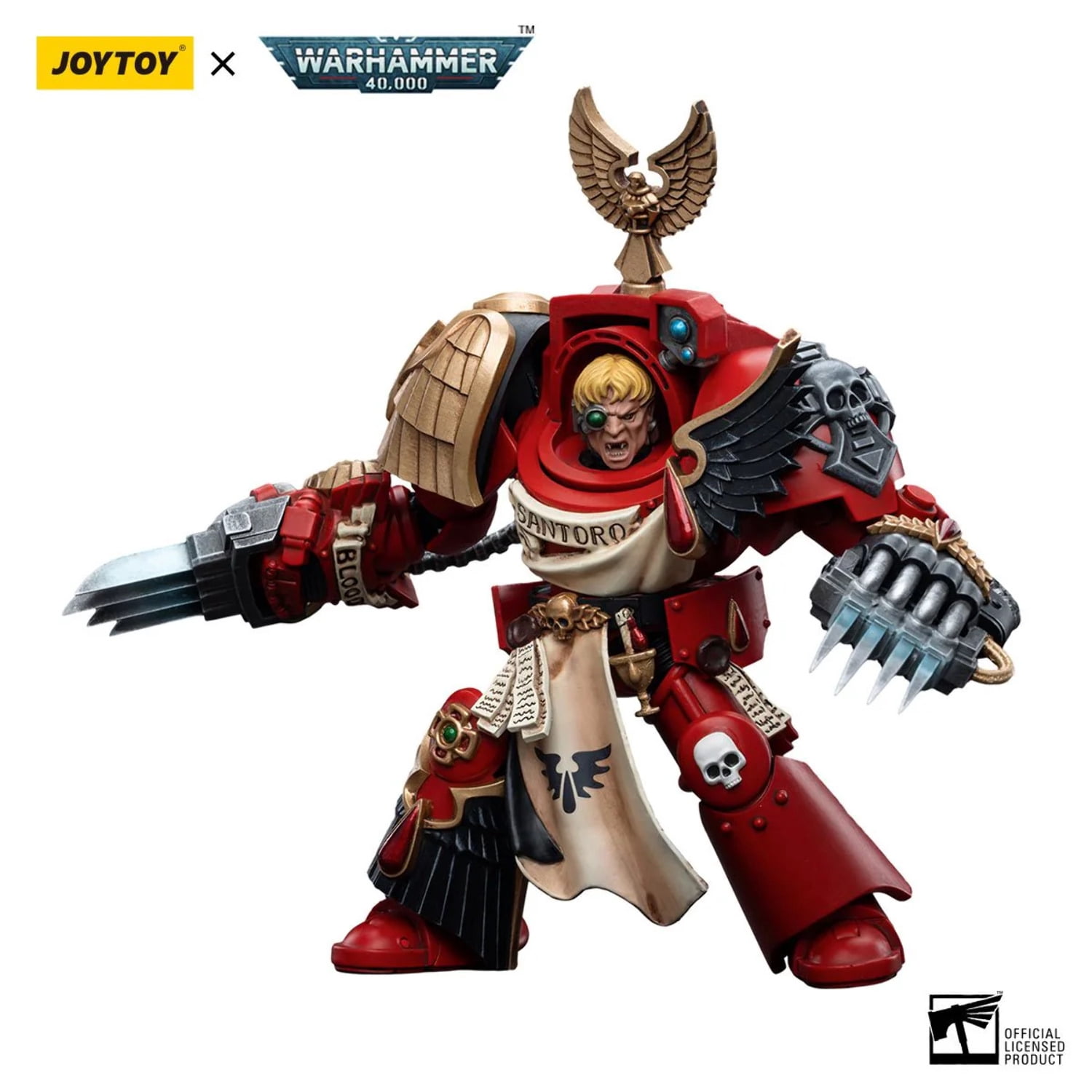 JT WH 40K Blood Angels Terminators Santoro 1:18 Figure
