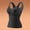 Black, variant on SEMPAI Cami with Built in Bra for Women V Neck Lace Stretchy Slim Padded Top Summer Yoga Sports Sleeveless Basic Tank Tops