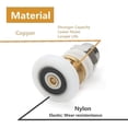 thumbnail image 3 of Sliding Shower Door Roller Wheels, 8PCS 23mm Replacement Set for Smooth Door Movement, 3 of 6