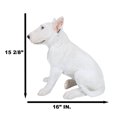 thumbnail image 3 of Large Lifelike Comical Bull Terrier Sitting Statue 16" L Fine Pedigree Dog Decor, 3 of 10
