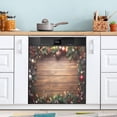 thumbnail image 4 of Christmas Stars Wood Print Dishwasher Magnet Covers for The Front Magnetic Dishwasher Cover Home Cabinet Decals 20" x 26" Refrigerator Door Home Decor, 4 of 5