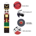thumbnail image 3 of 1 Pair Nutcracker Christmas Porch Decorations Outdoor Soldier Model Hanging for Kids Home Party, 71" x 12", 3 of 7