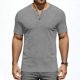 thumbnail image 2 of Usted Es Más Que una Prueba de Puntuación Estilo de Camisa Casual de Color Sólido Botón de Manga Corta Cuello Redondo Blusa, Hombre Casual de Manga Corta Botón Abajo Camisas Suéter, 2 of 6