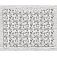 thumbnail image 1 of Grey and White Tapestry, Hand Drawn Artistic Inflorescence on Tender Spring Tree Branches Striped, Wall Hanging for Bedroom Living Room Dorm Decor, 60W X 40L Inches, Grey and White, by Ambesonne, 1 of 2