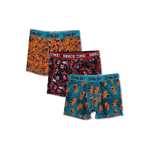 Scooby Boys 4-10 Boxer Briefs, 3 Pack