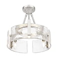 thumbnail image 3 of Golden Lighting Aenon 3-light Semi-Flush Mount in Pewter, 3 of 7