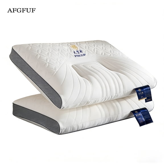 AFGFUF 2-Pack Space Capsule Bed Pillow (29.13" x 18.9") - Plush and Supportive