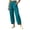 Pants - Sky Blue, variant on Samdudou Womens Joggers Curved Hem Lounge Pants Front Patch Pockets Elastic Waist Active Trousers Casual Solid Daily Work Wear