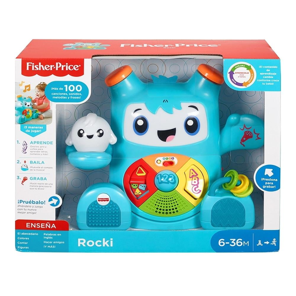 Figura Fisher Price Rocki Aprende Baila Graba