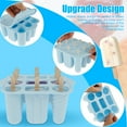 thumbnail image 4 of Silicone Popsicle Molds 9 Pieces Homemade Popsicle Molds with 3 Shape Molds Silicone Ice Pop Molds with Reusable Popsicle 3OZ Popsicle Molds for Juice Puree Yogurt Applesauce, 4 of 6