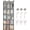 Grey, variant on Over The Door Cruise Ship Organizer - Cruise Ship Magnetic Door Organizer with 15 Size-Graded Pockets, Hanging Magnetic Cruise Storage Shoe Rack for Cabin, 2026 Cruise Essential, 9 Hooks(Black)