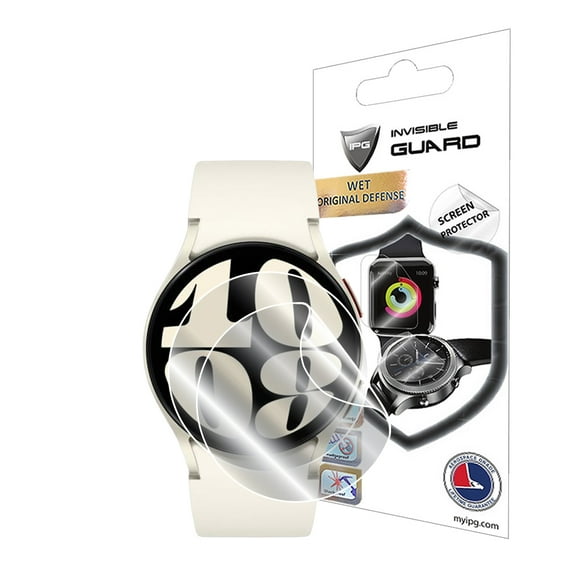 IPG for SAMSUNG Galaxy Watch 6 40mm Hydrogel Screen Protector (2 Units) Invisible HD Clear Film Anti Scratch Guard-Smooth/Self-Healing/Bubble for Watch 6 (40mm)