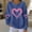 a6027_Blue, variant on Vetsdori Valentine Sweatshirts for Women Pullover Crew Neck Shirts Valentine's Days, Winter Womens Sweatshirts Love Heart