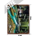 thumbnail image 5 of Lighthouse Beach Natural Landscape Retro Aluminum Sign 12x16 in Metal Tin Sign Nature Wall Decor Shabby Chic Wall Art for Bathroom for Cafes Club Pub Wall Sign Gifts, 5 of 6