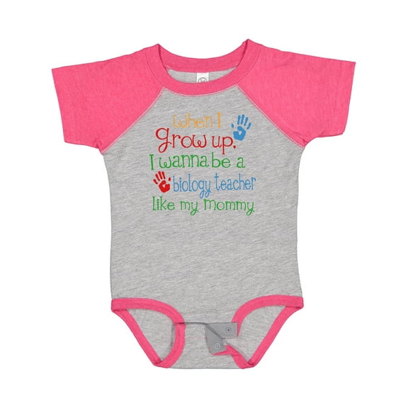 Inktastic Biology Teacher Like Mommy Boys or Girls Baby Bodysuit