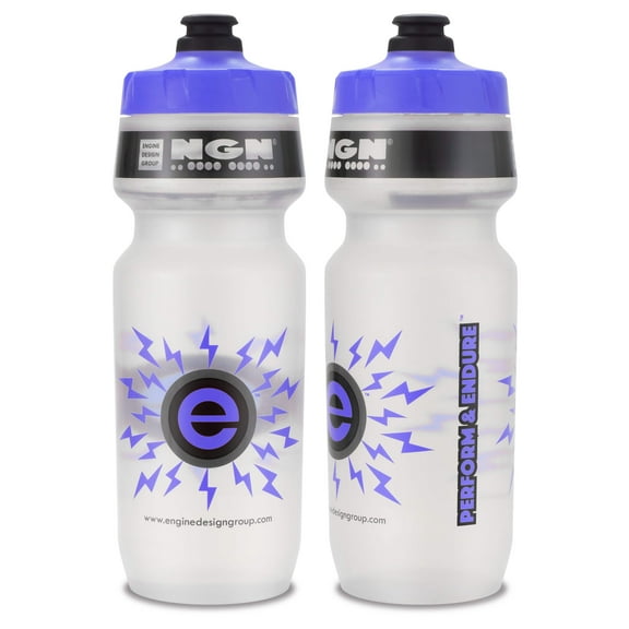 NGN Sport – High Performance Bike Water Bottles – 24 oz | Clear  Violet (2-Pack)
