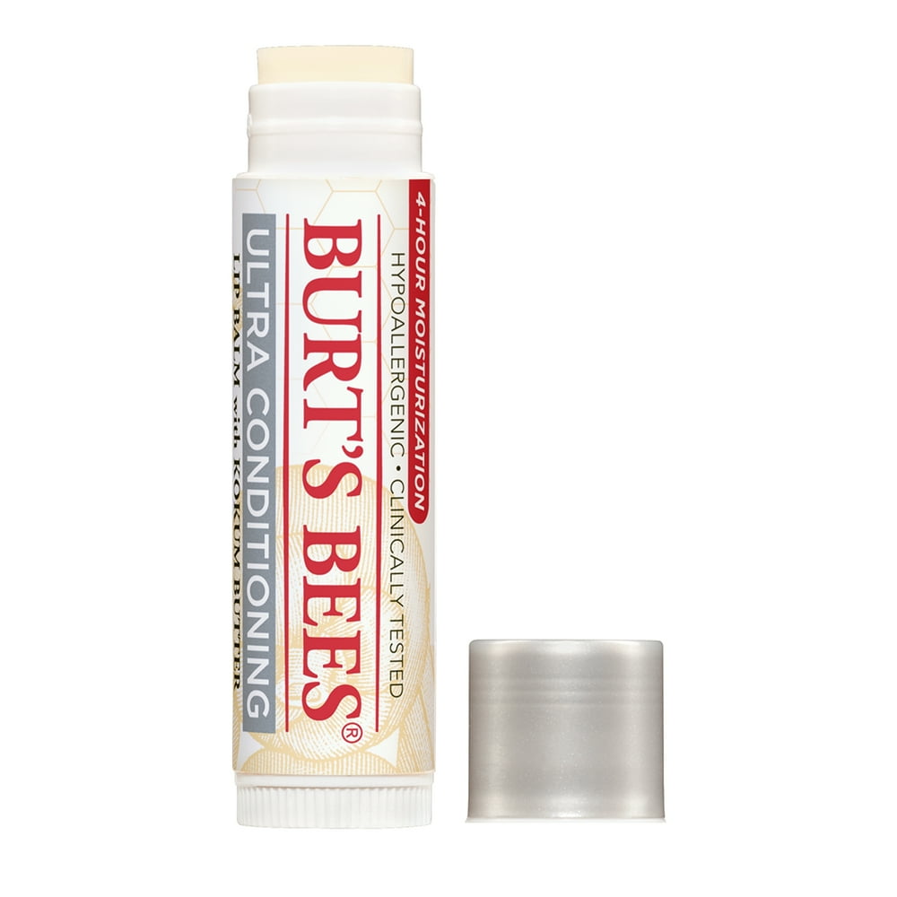 Burt's Bees 100 Natural Moisturizing Lip Balm, Ultra Conditioning with