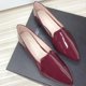 thumbnail image 2 of Zapatillas de ballet SAILING LU de piel sintética brillante para mujer, color rojo vino, 2 of 4
