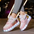thumbnail image 2 of REDARER Kids Skate Sneakers with LED Wheels, Thick Sole Light Up Shoes USB Rechargeable, Fashion Lightweight Sneakers for Boys Girls,Size:13-13.5 Years, 2 of 9