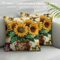 thumbnail image 3 of ONETECH Sunflower Throw Pillow Cover,  Home or Office Decor Couch Sofa Pillowcase for Living Room Bedroom, House Decor Supplies, 3 of 5