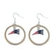New England Patriots Logo Flottant Cerceau Boucle d'Oreille Ensemble Charme Cadeau – image 1 sur 1